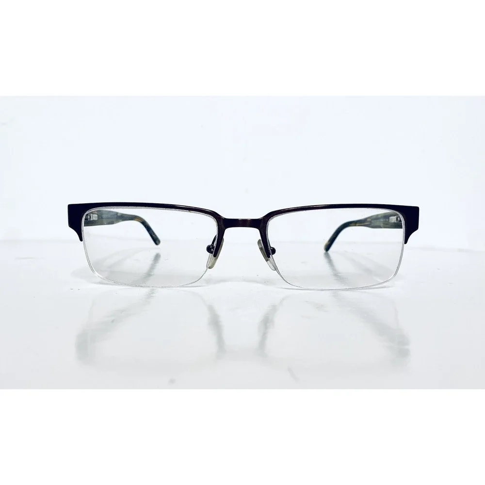 Versace Brown Metal Green Tortoise Lucite Glasses Italy MOD 1184 1320 53 18 140